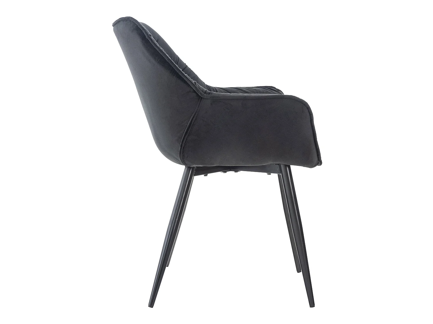 Chaise de coiffeuse salon noire 58 x 67 x 82 cm FAL10525
