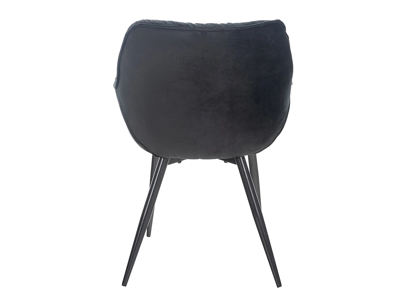 Chaise de coiffeuse salon noire 58 x 67 x 82 cm FAL10525