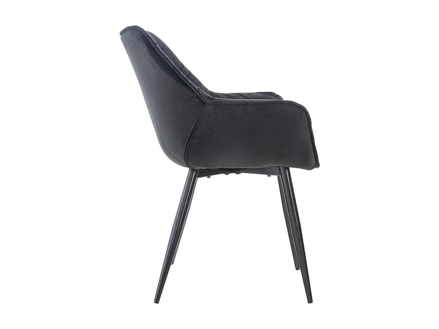 Chaise de coiffeuse salon noire 58 x 67 x 82 cm FAL10525