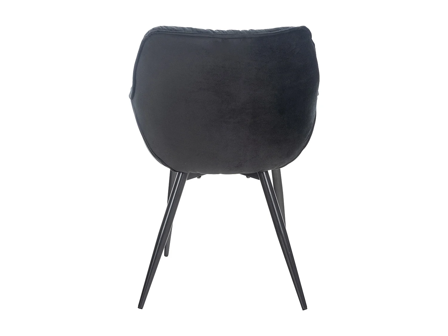 Chaise de coiffeuse salon noire 58 x 67 x 82 cm FAL10525