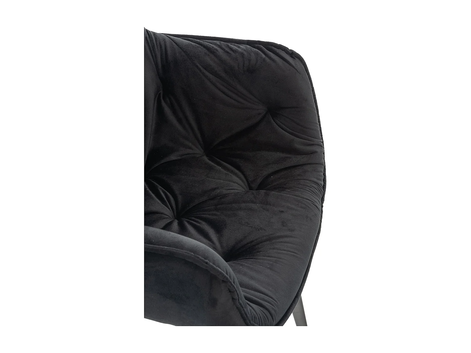 Chaise de coiffeuse salon noire 58 x 67 x 82 cm FAL10525