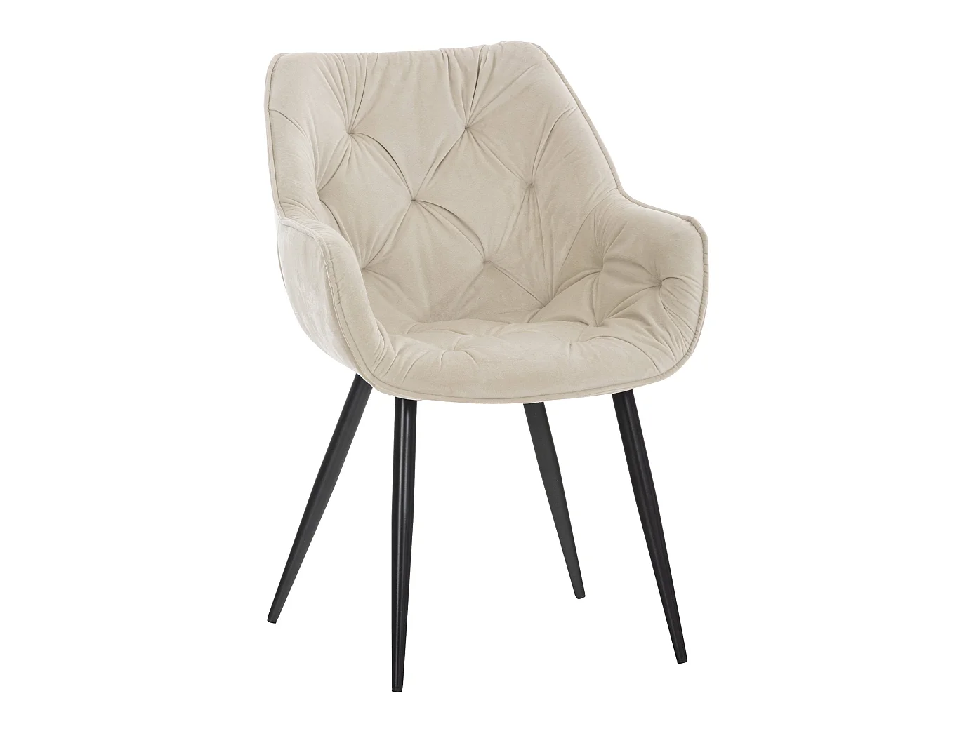 Chaise de coiffeuse salon crème 58 x 67 x 82 cm FAL10529