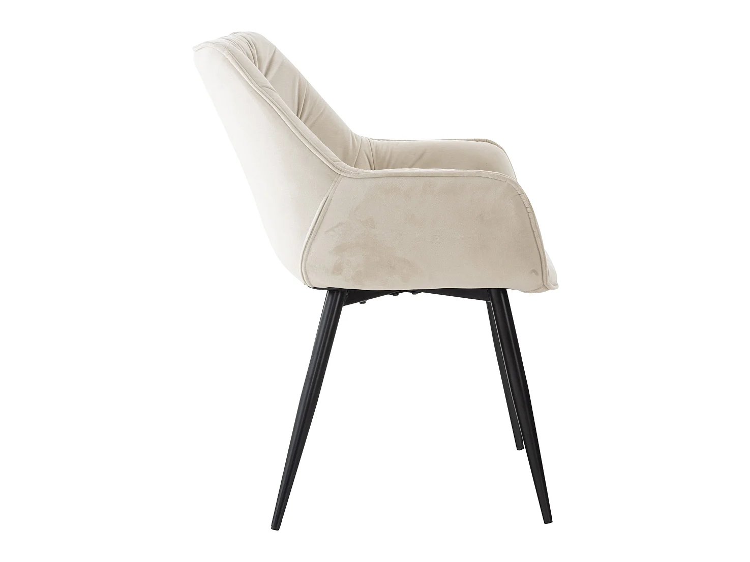 Chaise de coiffeuse salon crème 58 x 67 x 82 cm FAL10529