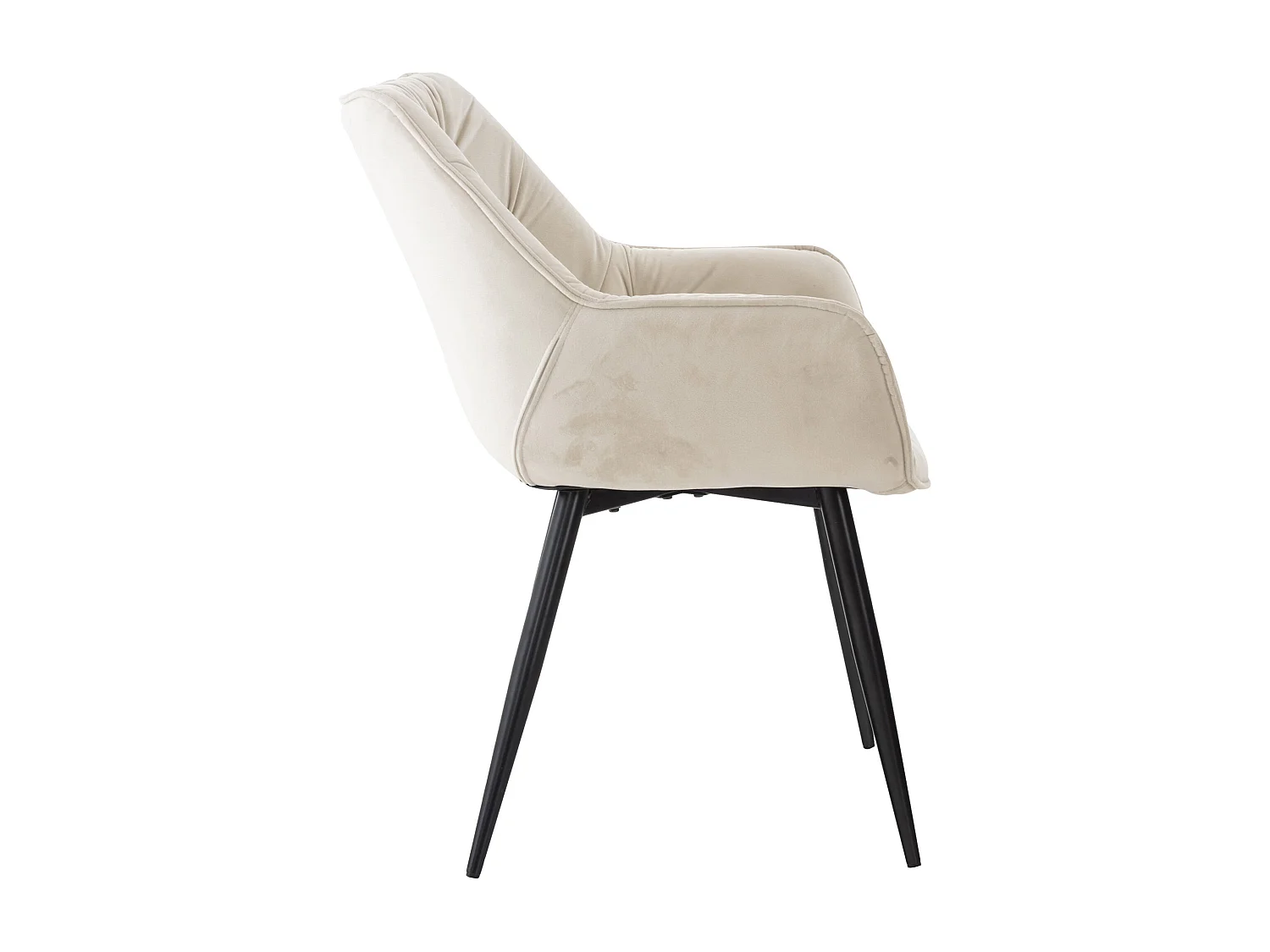 Chaise de coiffeuse salon crème 58 x 67 x 82 cm FAL10529