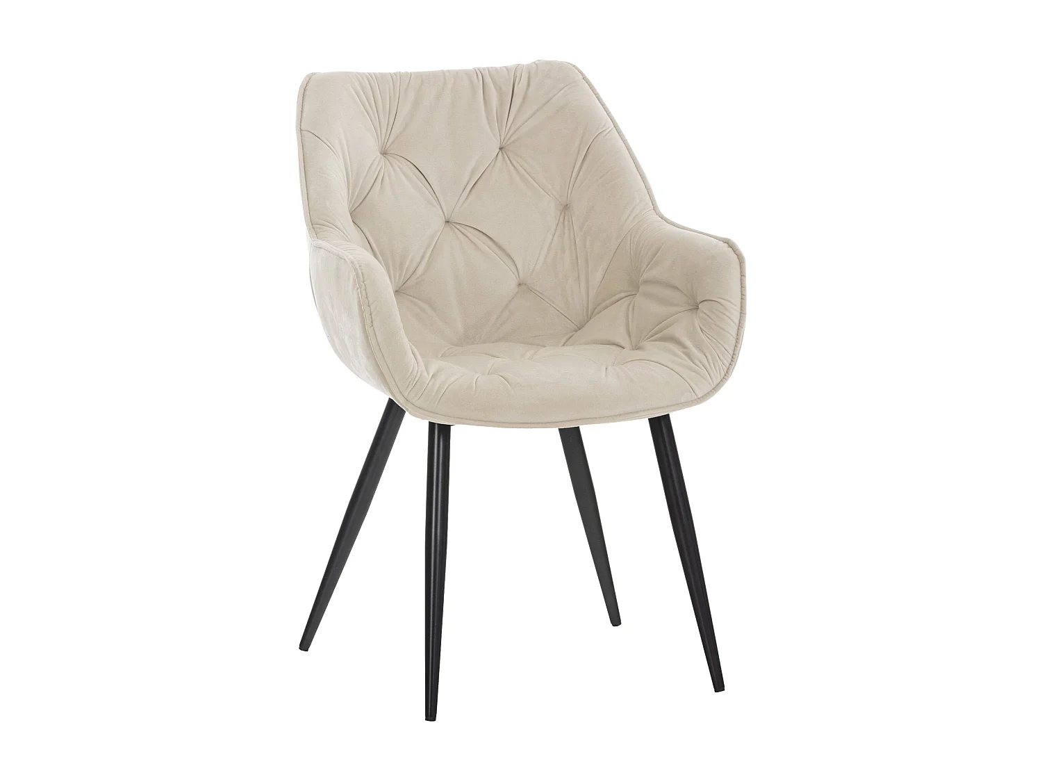 Chaise de coiffeuse salon crème 58 x 67 x 82 cm FAL10529