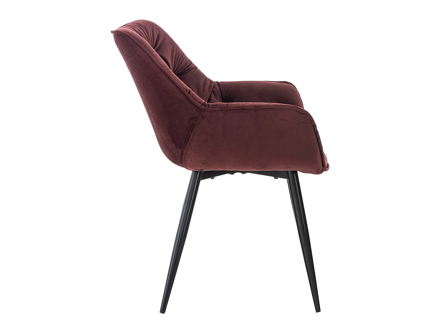 Chaise de coiffeuse salon bordeaux 58 x 67 x 82 cm FAL10531