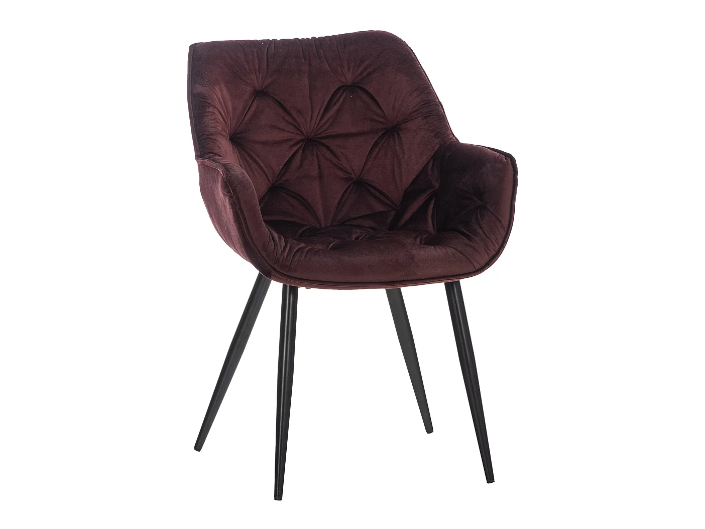 Chaise de coiffeuse salon bordeaux 58 x 67 x 82 cm FAL10531