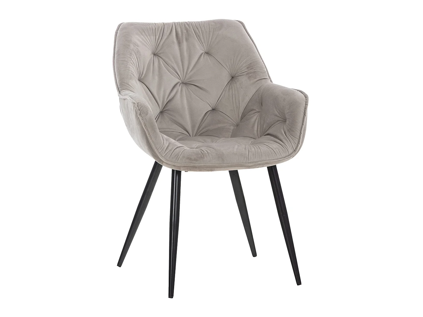 Chaise de coiffeuse salon grise 58 x 67 x 82 cm FAL10526