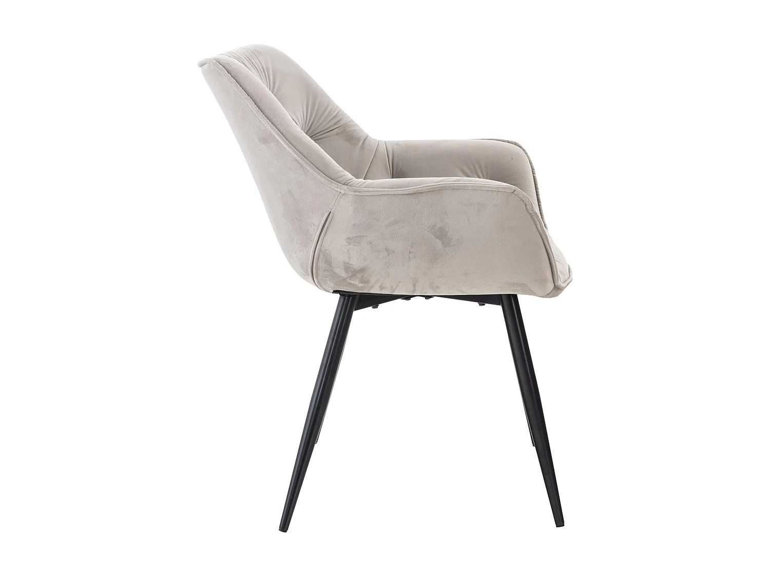 Chaise de coiffeuse salon grise 58 x 67 x 82 cm FAL10526