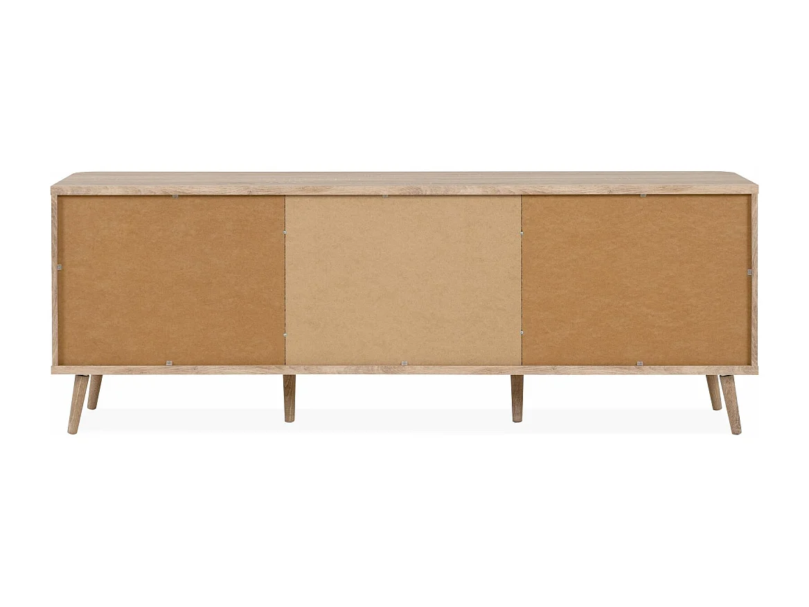 Mesa Baixa Kuta 2 Portas 2 Gavetas 175X62.9X40 Carvalho