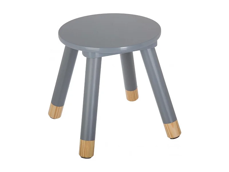 Tabouret "Douceur" 26cm Gris