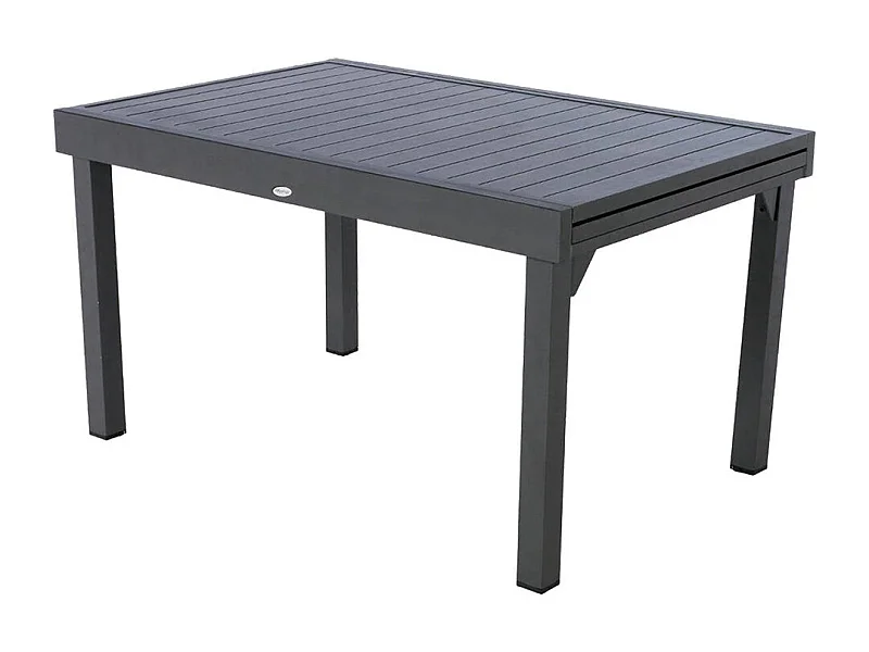 Table extensible rectangulaire alu Piazza 6/10 places Graphite - Hespéride