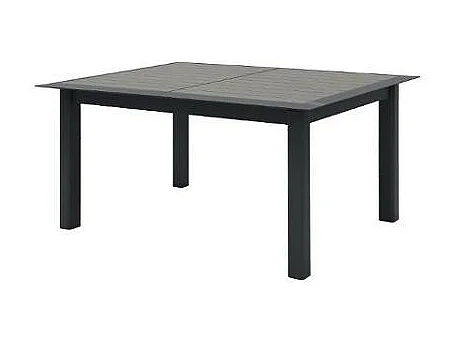 Table de jardin aluminium extensible Allure Effet bois muscade & Graphite - 10 places - Hespéride