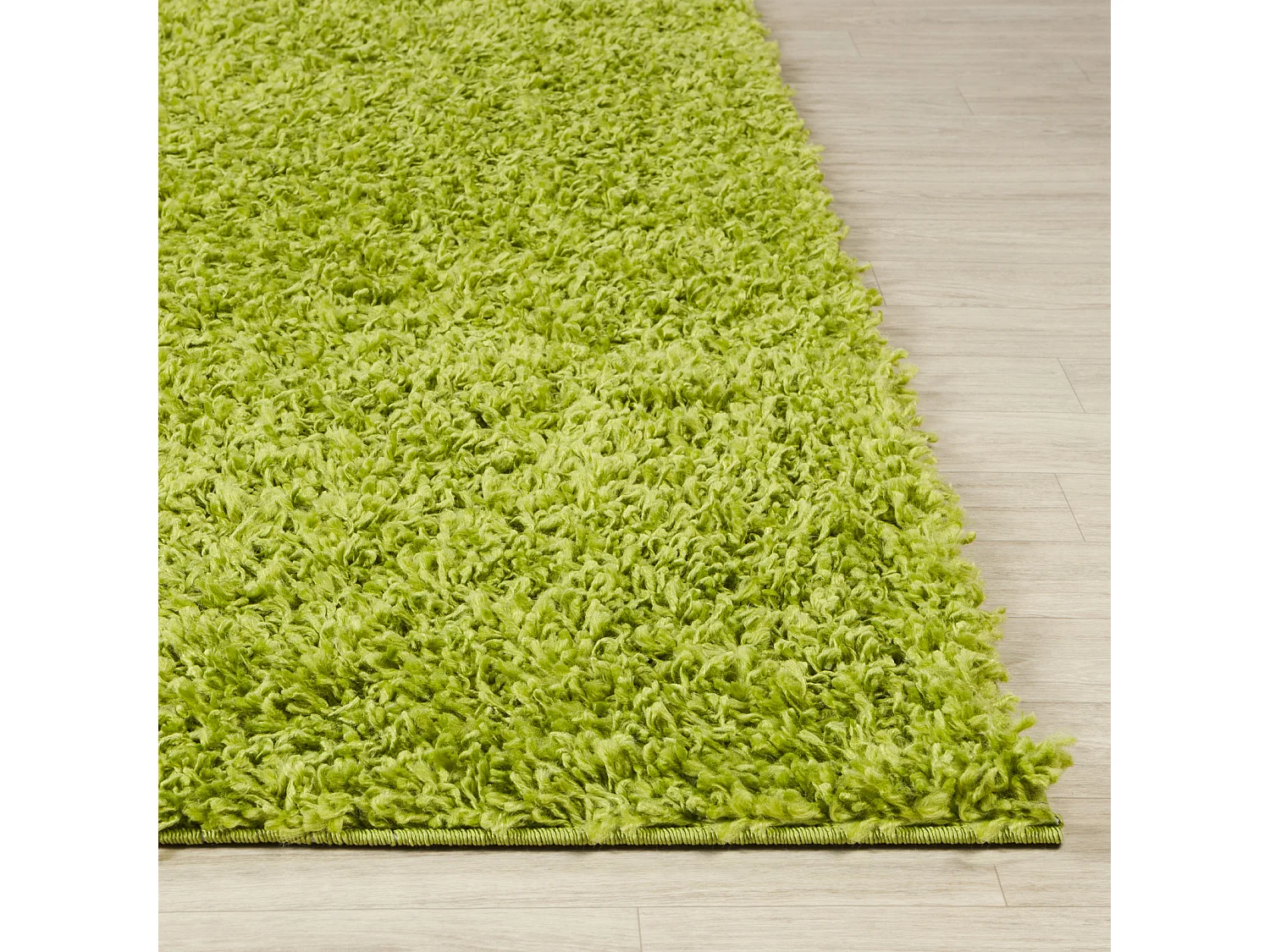 Tapis Shaggy Uni - Vert - 160x220cm - LILLY