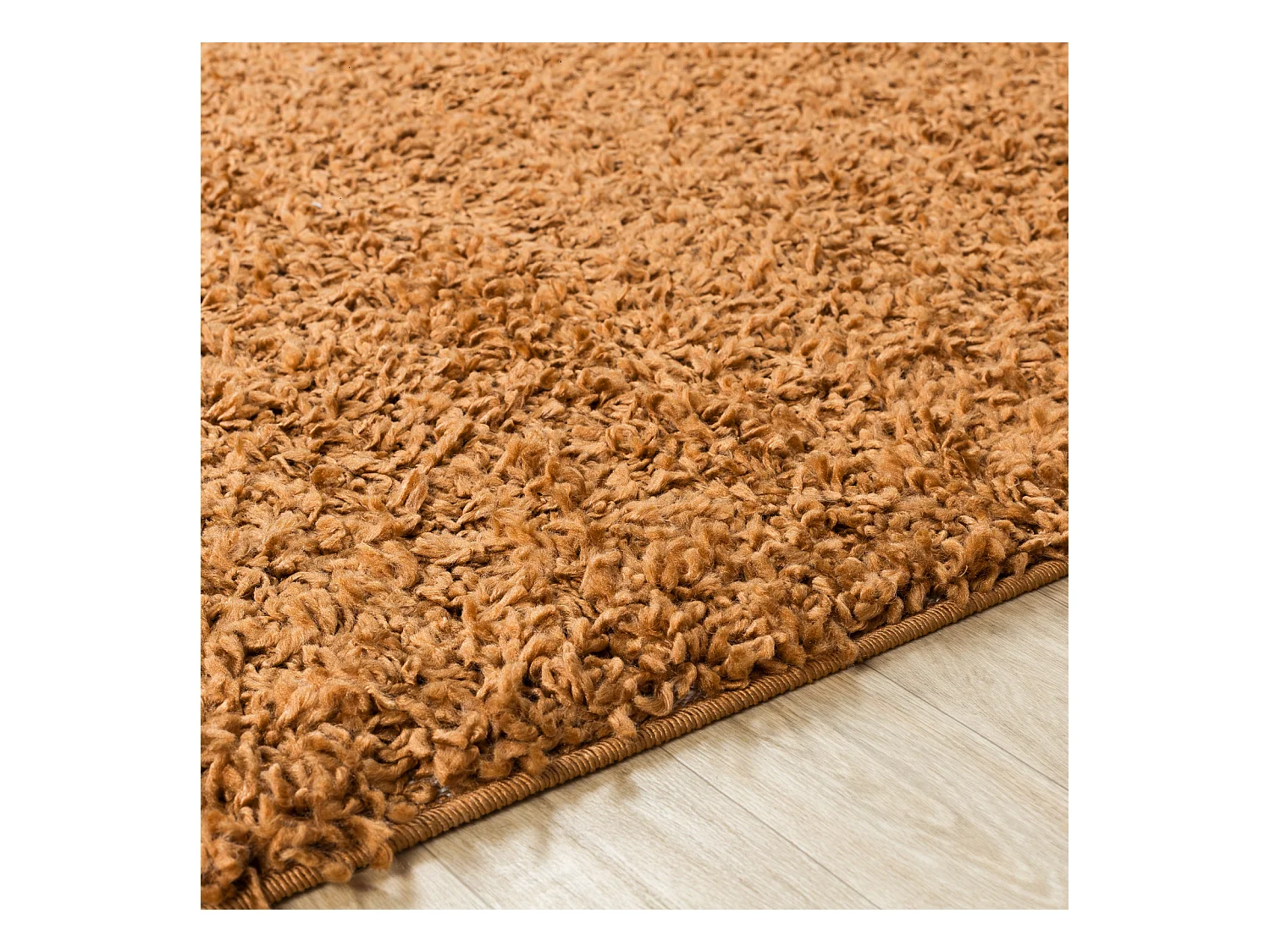 Zacht Hoogpolig Shaggy Tapijt - Bruin - 200x290cm - LILLY