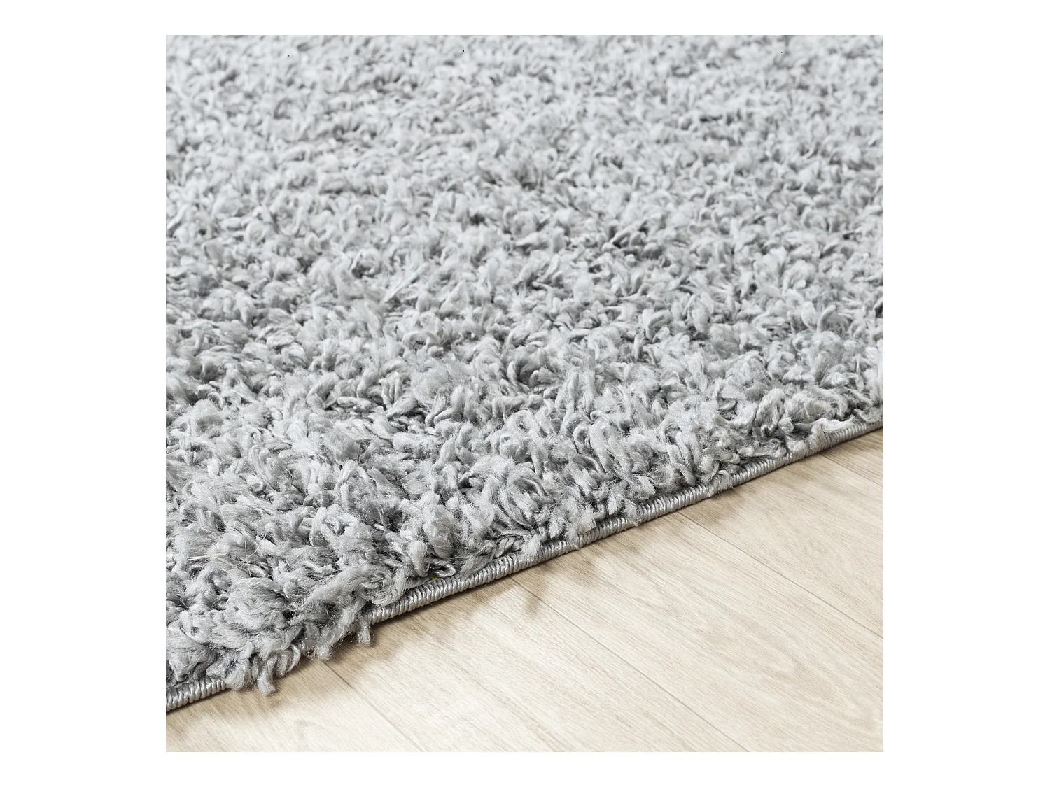 Tapis de Couloir Shaggy Moderne - Gris - 80x220cm - LILLY