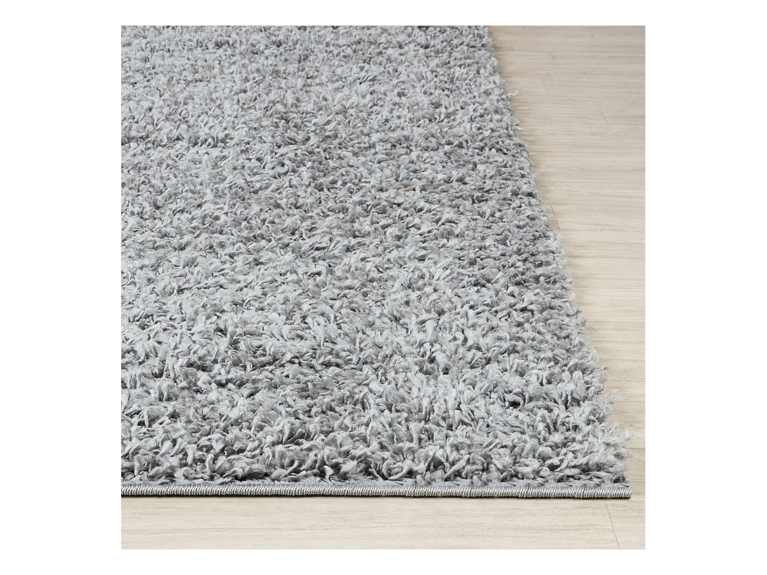 Tapis de Couloir Shaggy Moderne - Gris - 80x220cm - LILLY