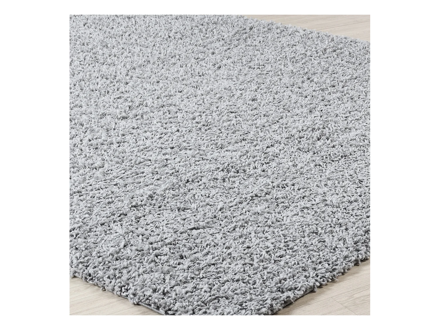 Tapis de Couloir Shaggy Moderne - Gris - 80x220cm - LILLY