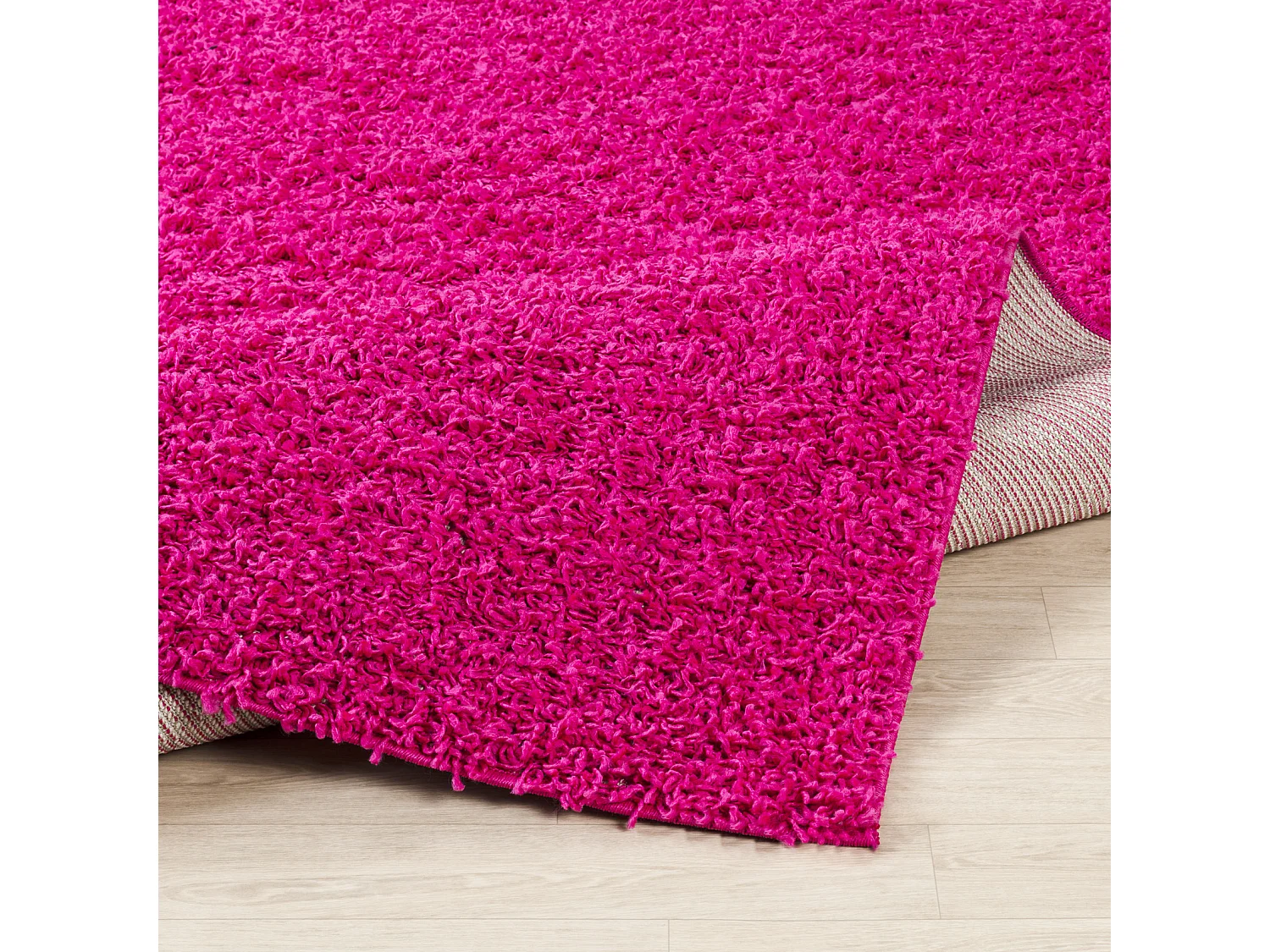 Zacht Hoogpolig Shaggy Tapijt - Roze - 80x150cm - LILLY