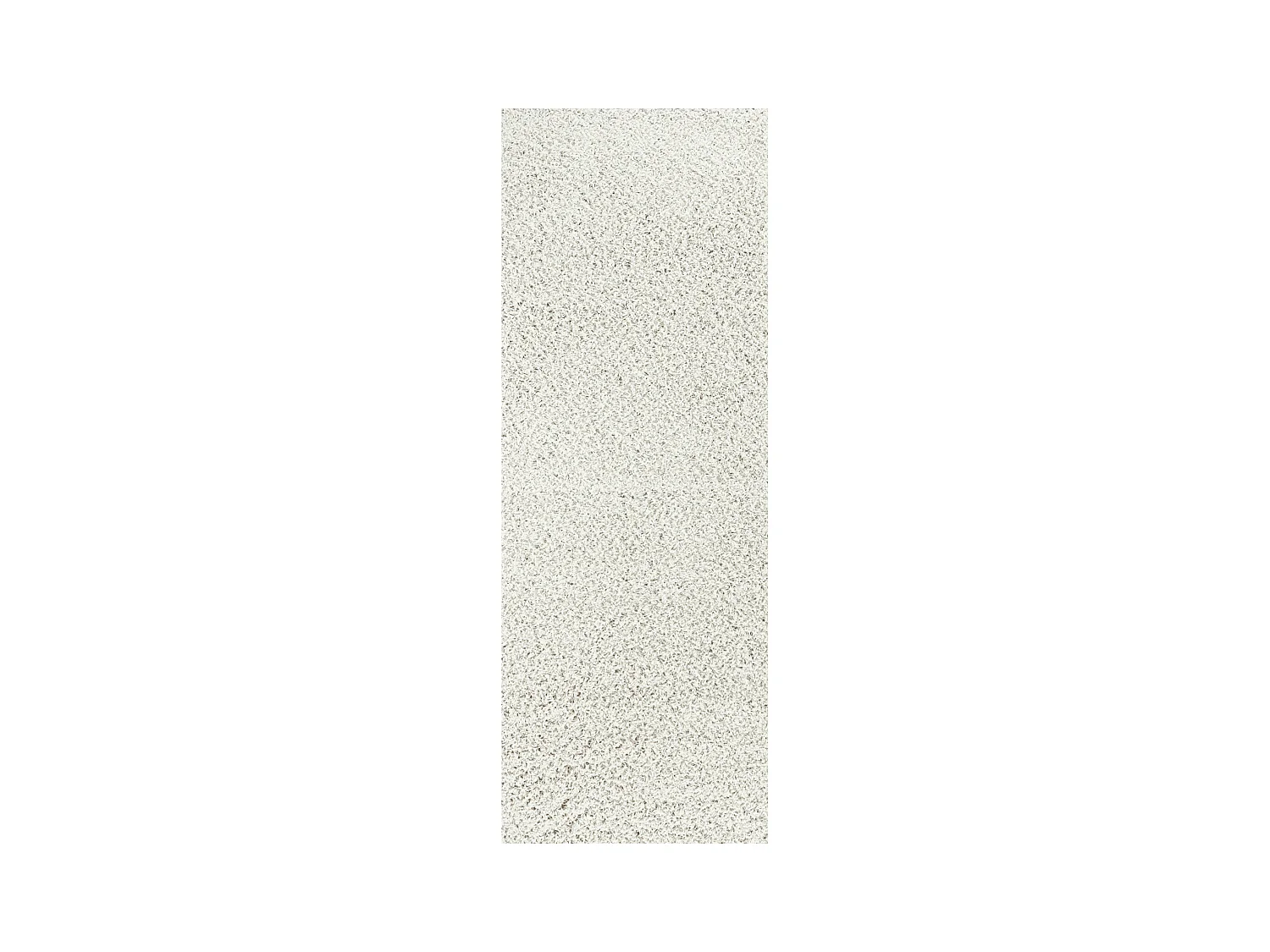 Tapis de Couloir Shaggy Uni - Blanc - 80x220cm - LILLY