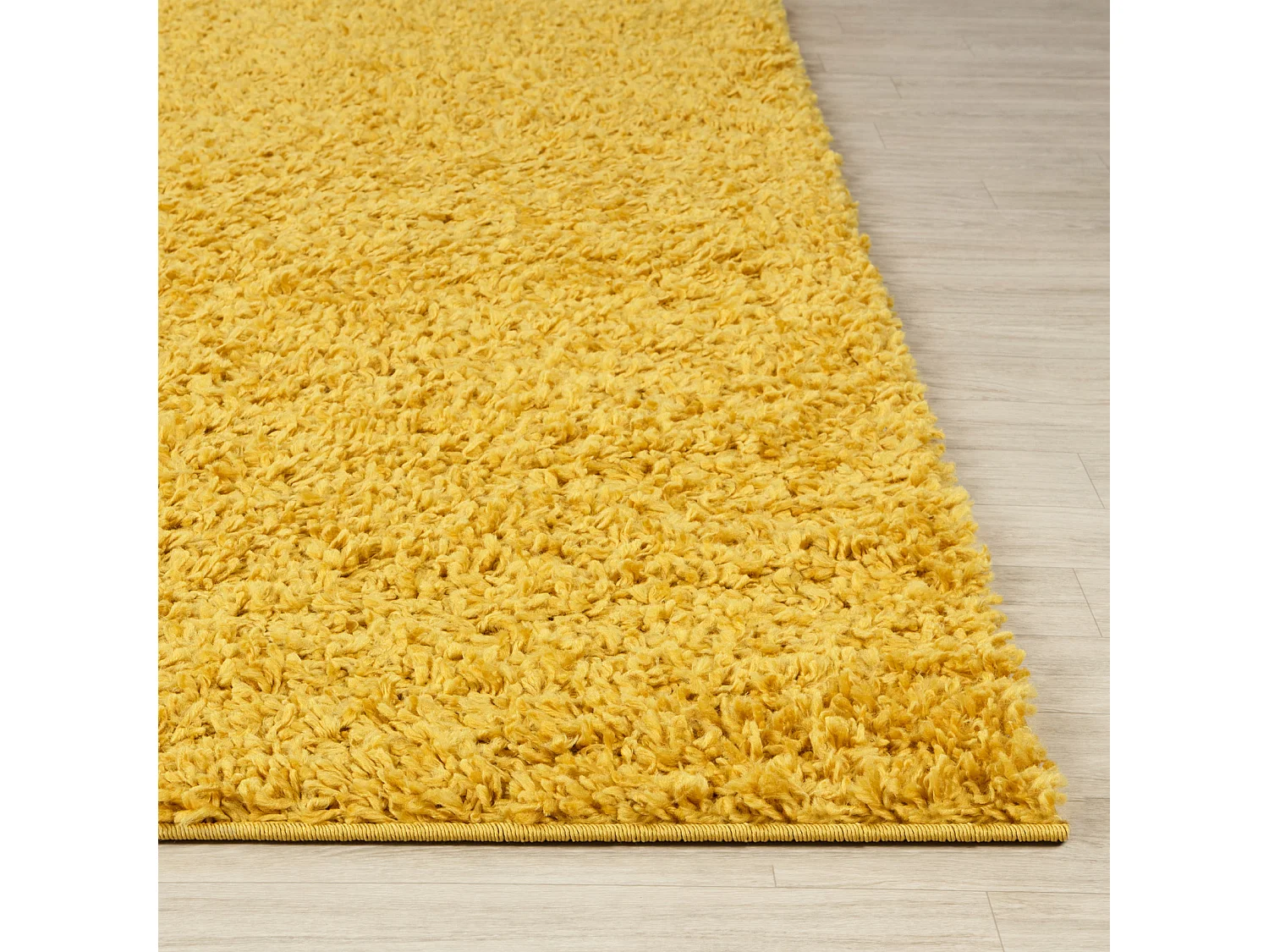 Tapis Shaggy Uni - Jaune - 160x220cm - LILLY