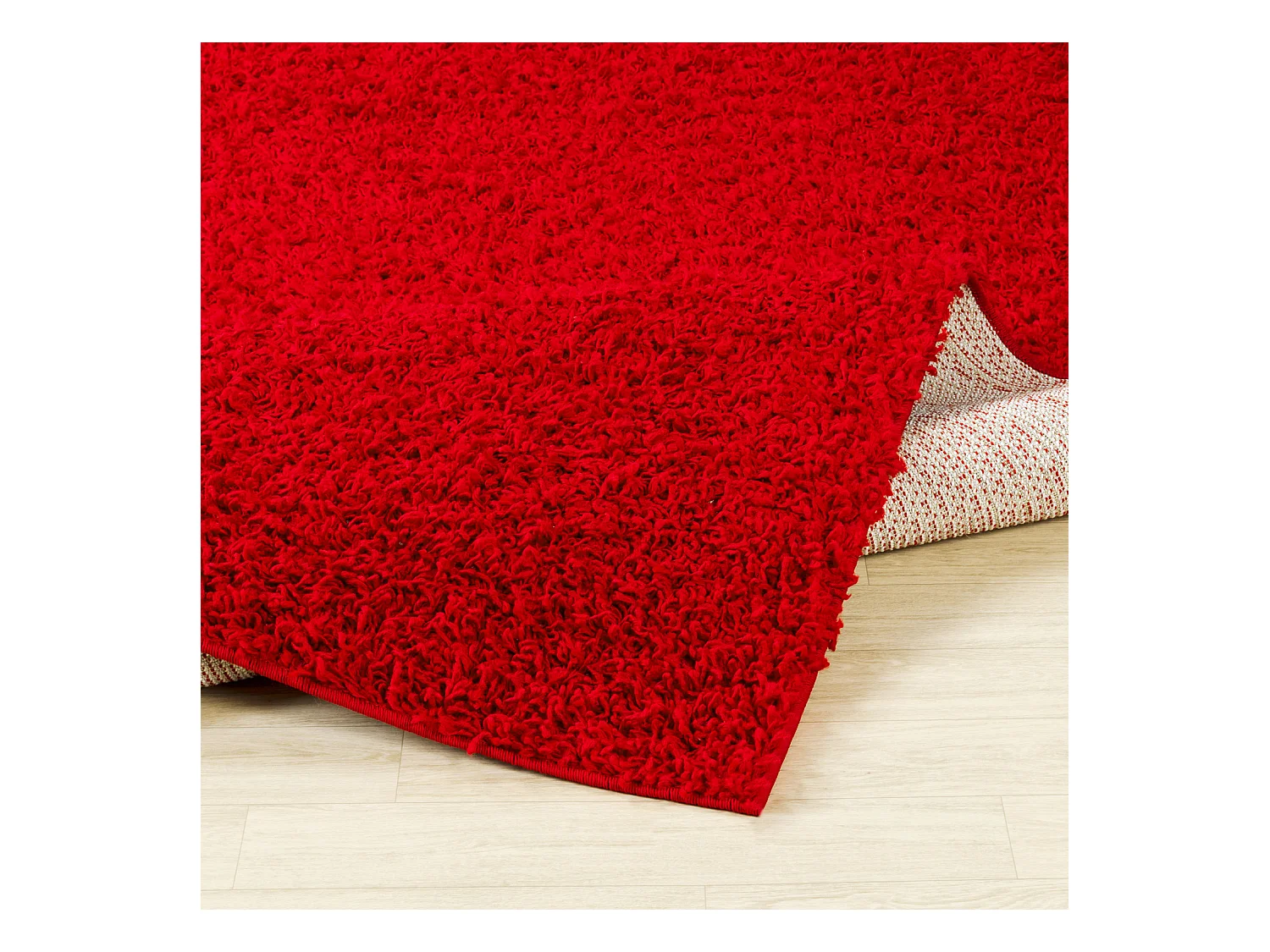 Zacht Hoogpolig Shaggy Tapijt - Rood - 120x170cm - LILLY