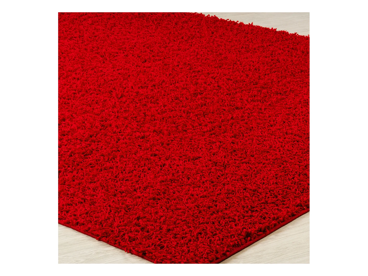 Zacht Hoogpolig Shaggy Tapijt - Rood - 120x170cm - LILLY