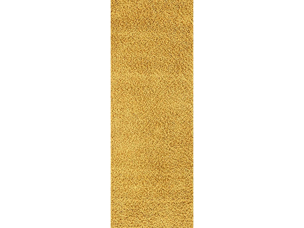 Tapis de Couloir Shaggy Uni - Jaune - 80x220cm - LILLY