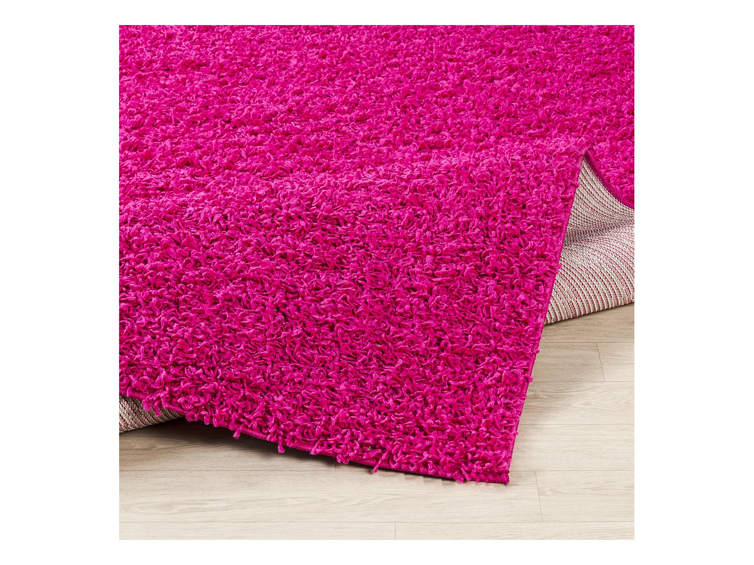 Tappeto per Corridoio Shaggy Moderno - Fucsia - 80x220cm - LILLY