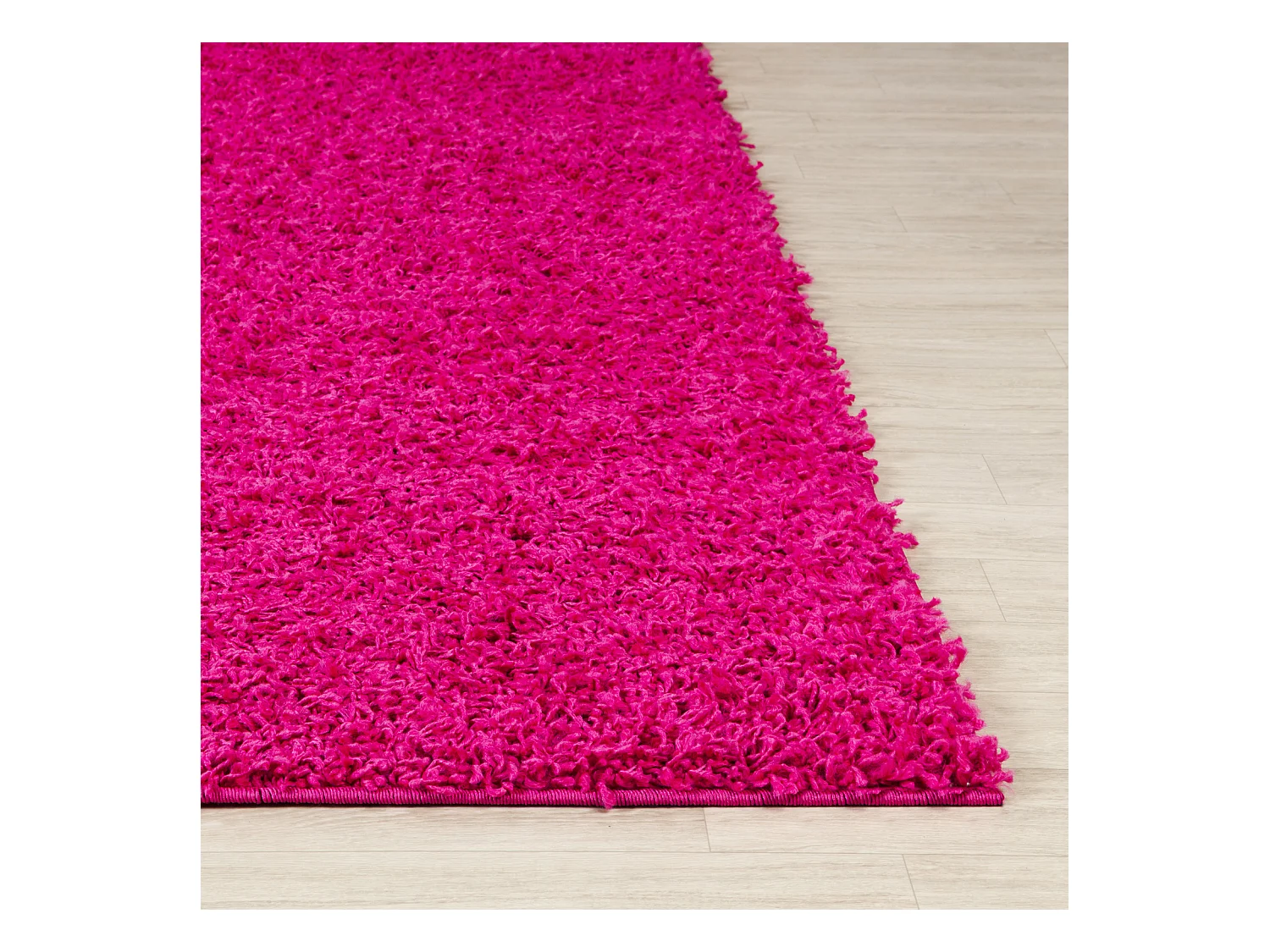 Tappeto per Corridoio Shaggy Moderno - Fucsia - 80x220cm - LILLY