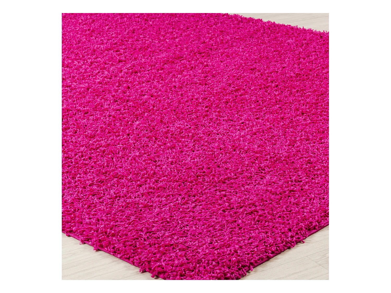 Tappeto per Corridoio Shaggy Moderno - Fucsia - 80x220cm - LILLY