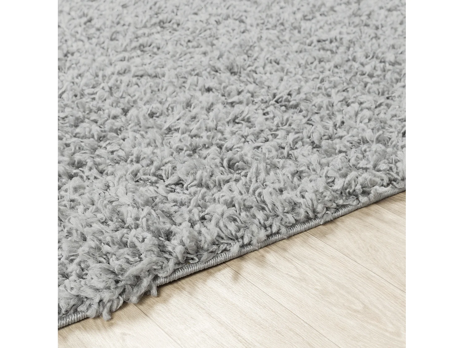 Tapis Shaggy Uni - Gris - 120x170cm - LILLY