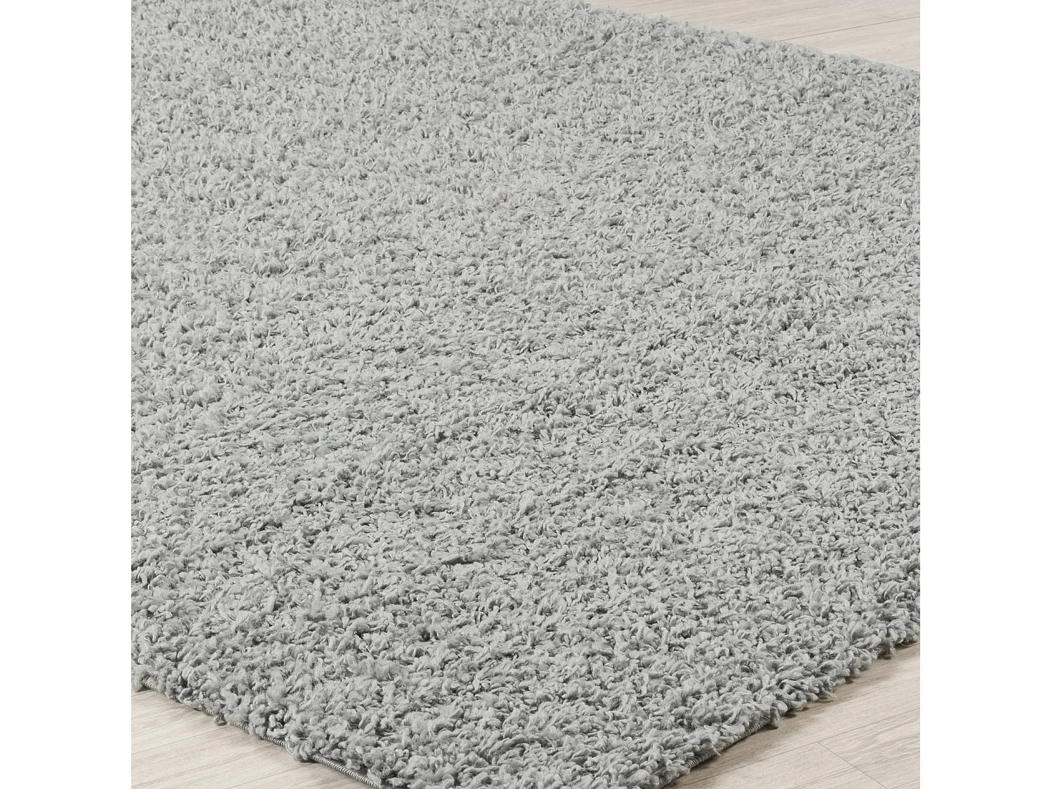 Tapis Shaggy Uni - Gris - 80x150cm - LILLY