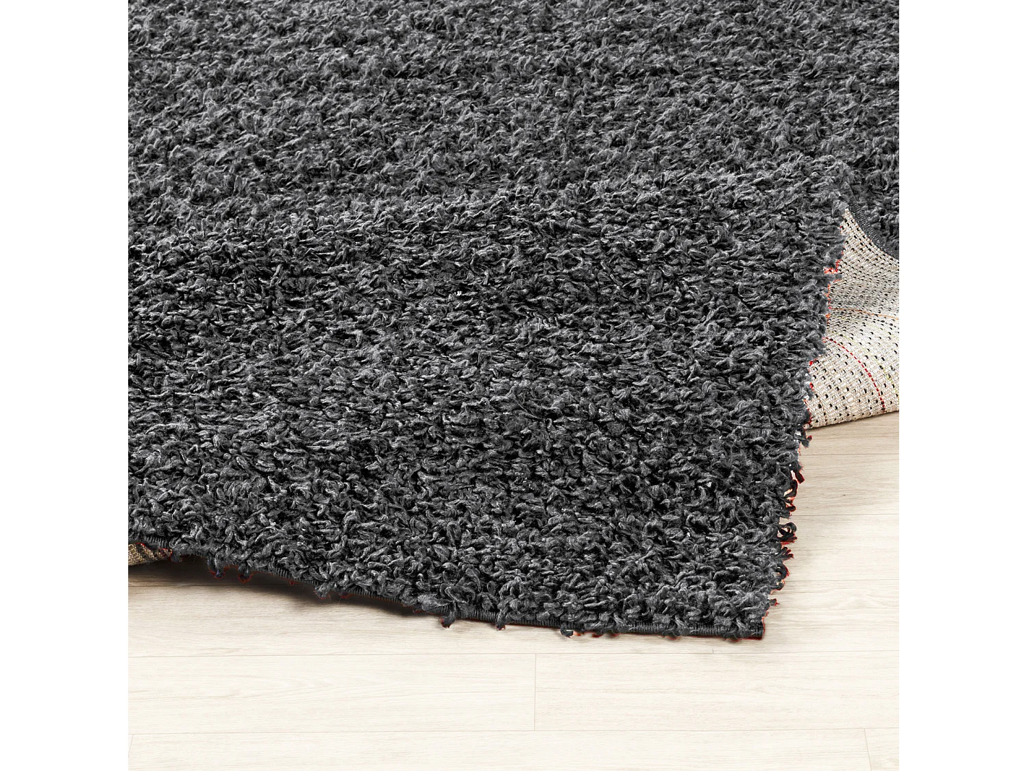 Tapis Shaggy Uni - Gris Foncé - 160x220cm - LILLY