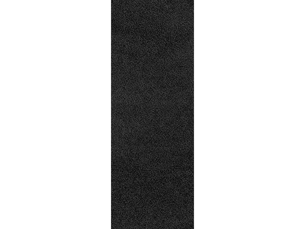 Tapis de Couloir Shaggy Uni - Noir - 80x220cm - LILLY