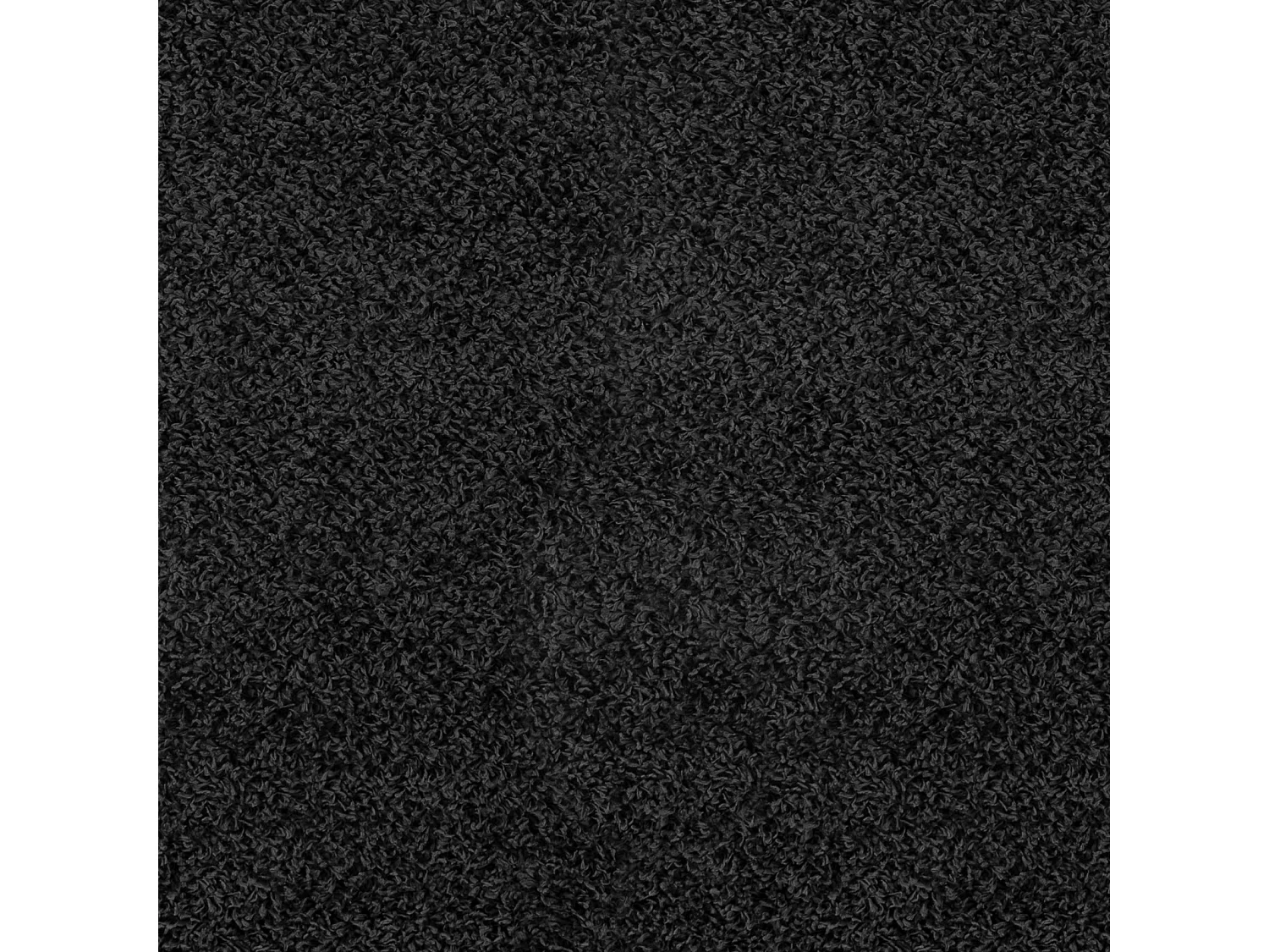 Tapis de Couloir Shaggy Uni - Noir - 80x220cm - LILLY