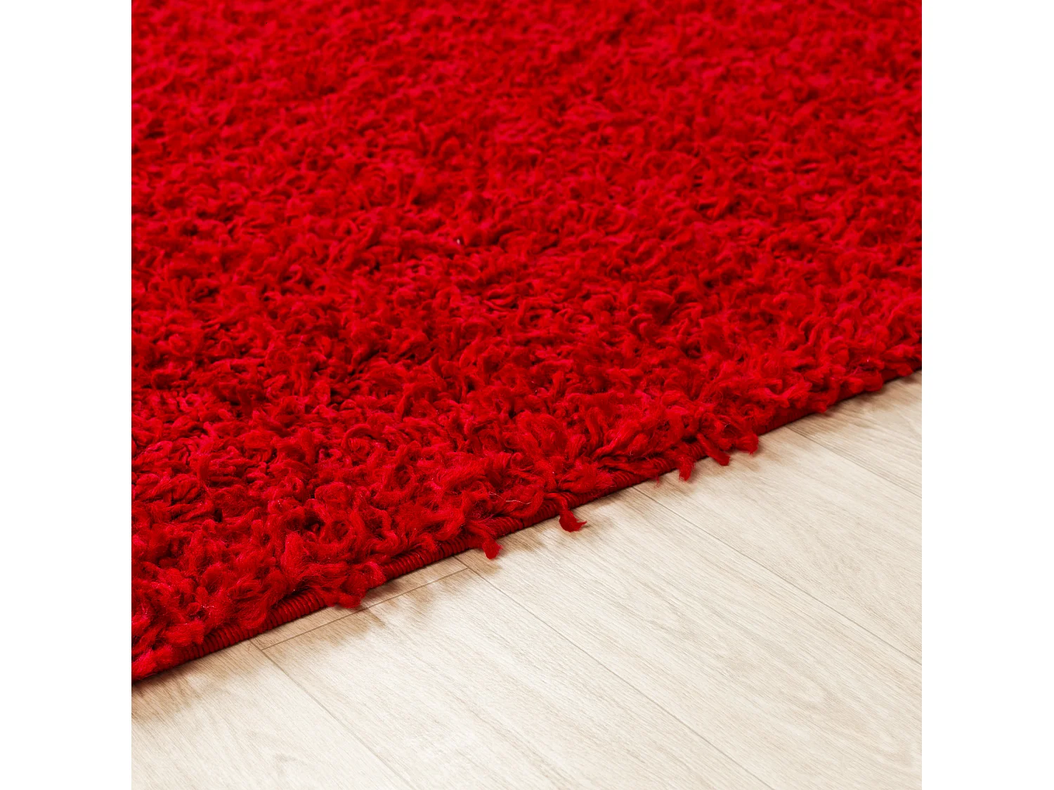 Zacht Hoogpolig Shaggy Tapijt - Rood - 160x220cm - LILLY