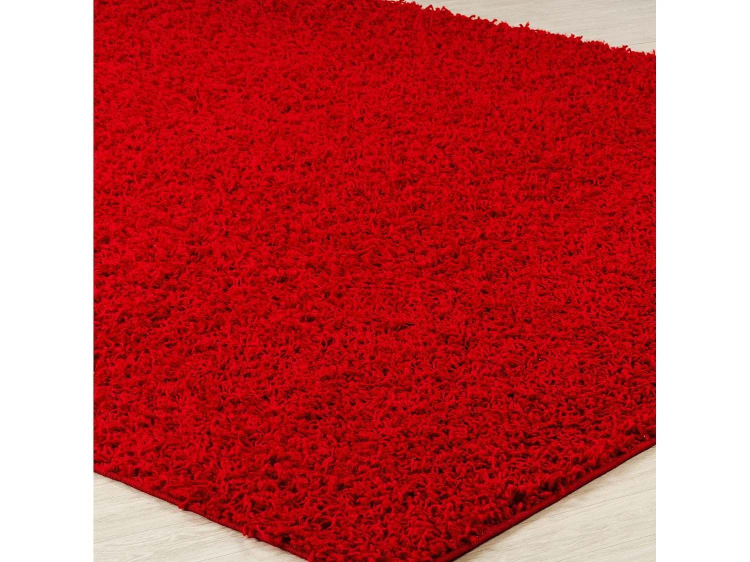 Zacht Hoogpolig Shaggy Tapijt - Rood - 160x220cm - LILLY