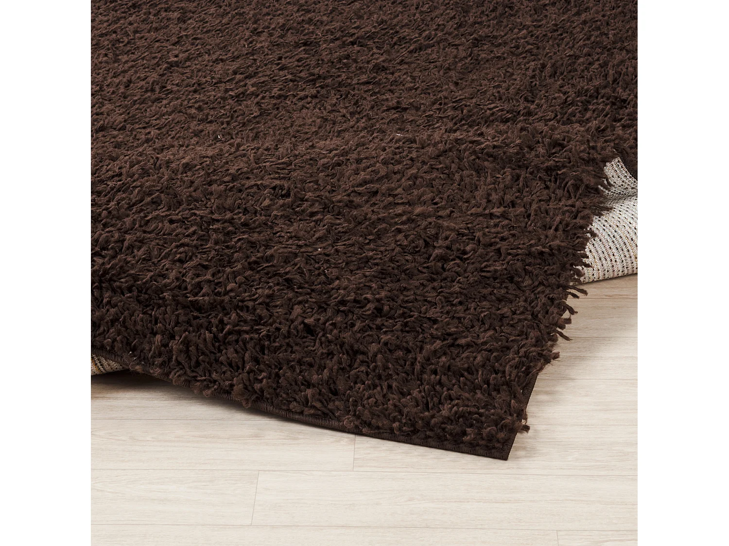 Zacht Hoogpolig Shaggy Tapijt - Donkerbruin - 160x220cm - LILLY