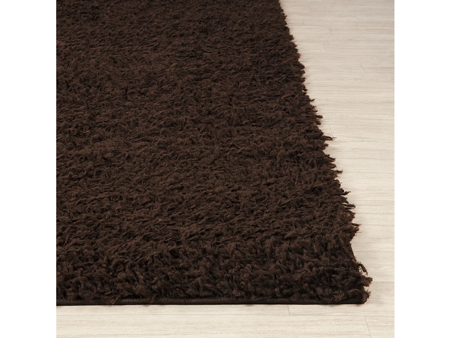 Zacht Hoogpolig Shaggy Tapijt - Donkerbruin - 160x220cm - LILLY