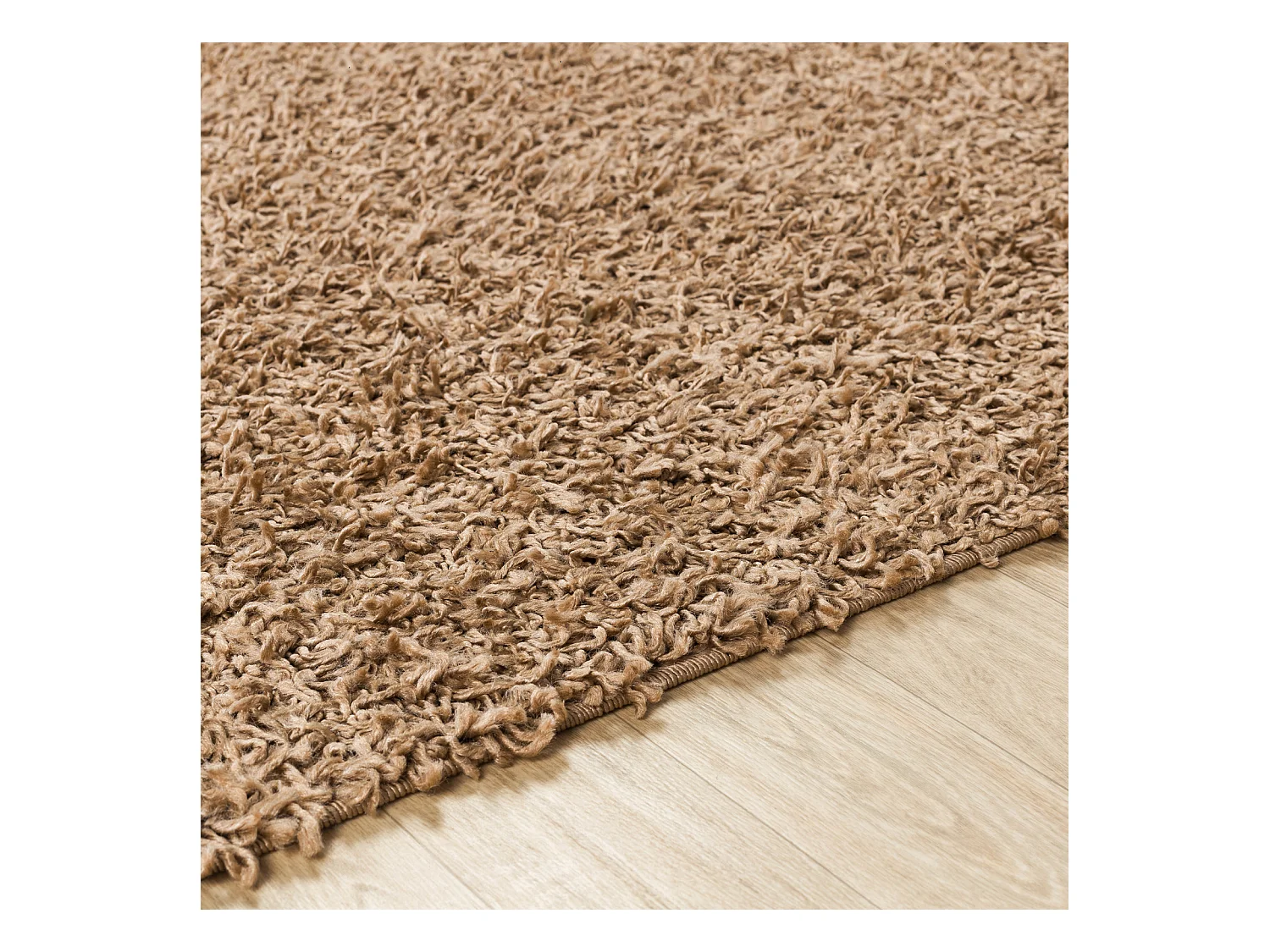 Tapis Shaggy Uni - Beige Foncé - 160x220cm - LILLY