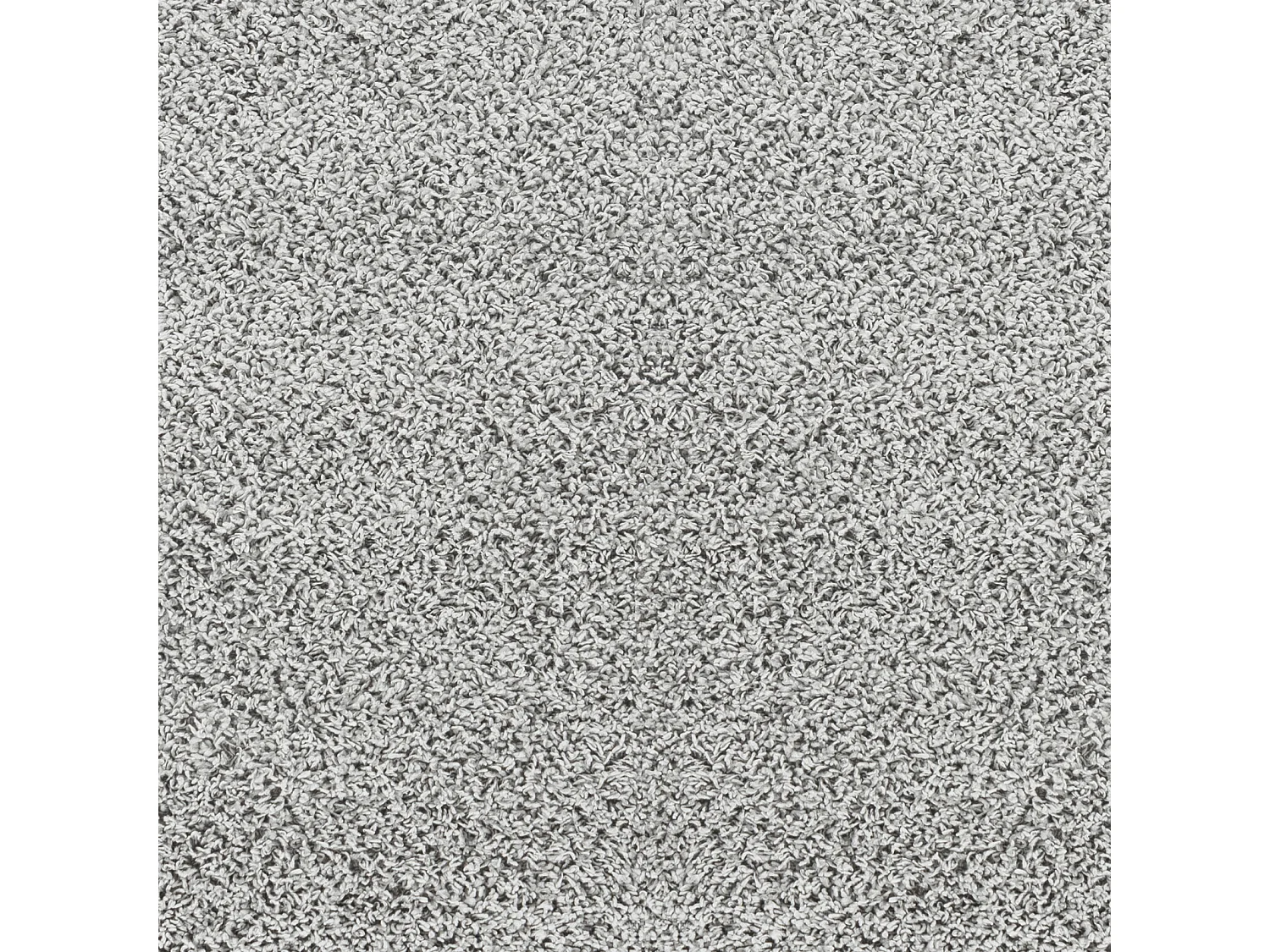 Tapis Rond Shaggy Uni - Gris - Ø 200cm - LILLY