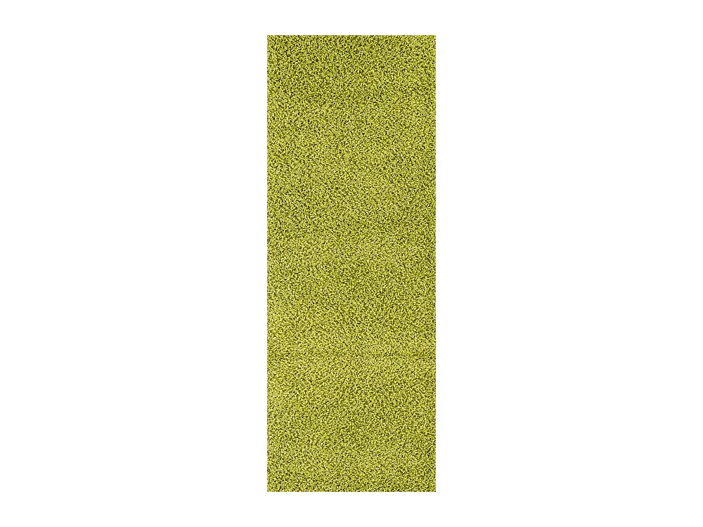Tapis de Couloir Shaggy Uni - Vert - 80x220cm - LILLY