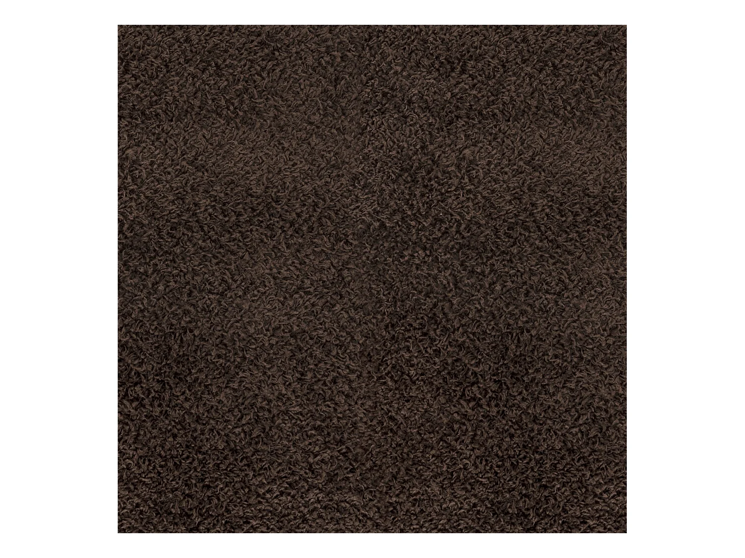 Tapis Shaggy Uni - Marron Foncé - 100x200cm - LILLY