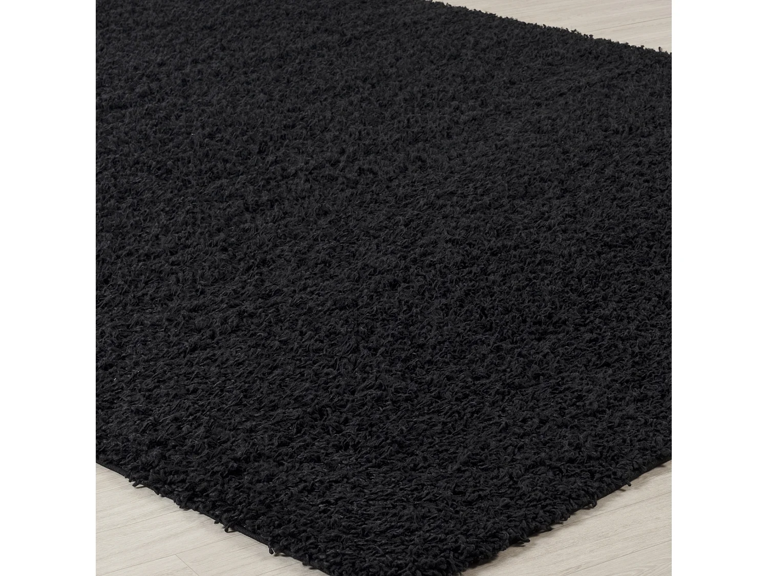 Zacht Hoogpolig Shaggy Tapijt - Zwart - 120x170cm - LILLY