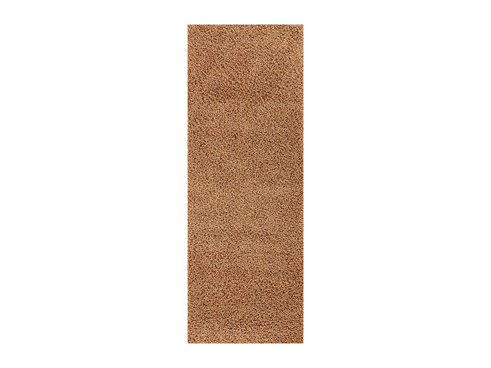 Tapis de Couloir Shaggy Uni - Terracotta - 80x220cm - LILLY