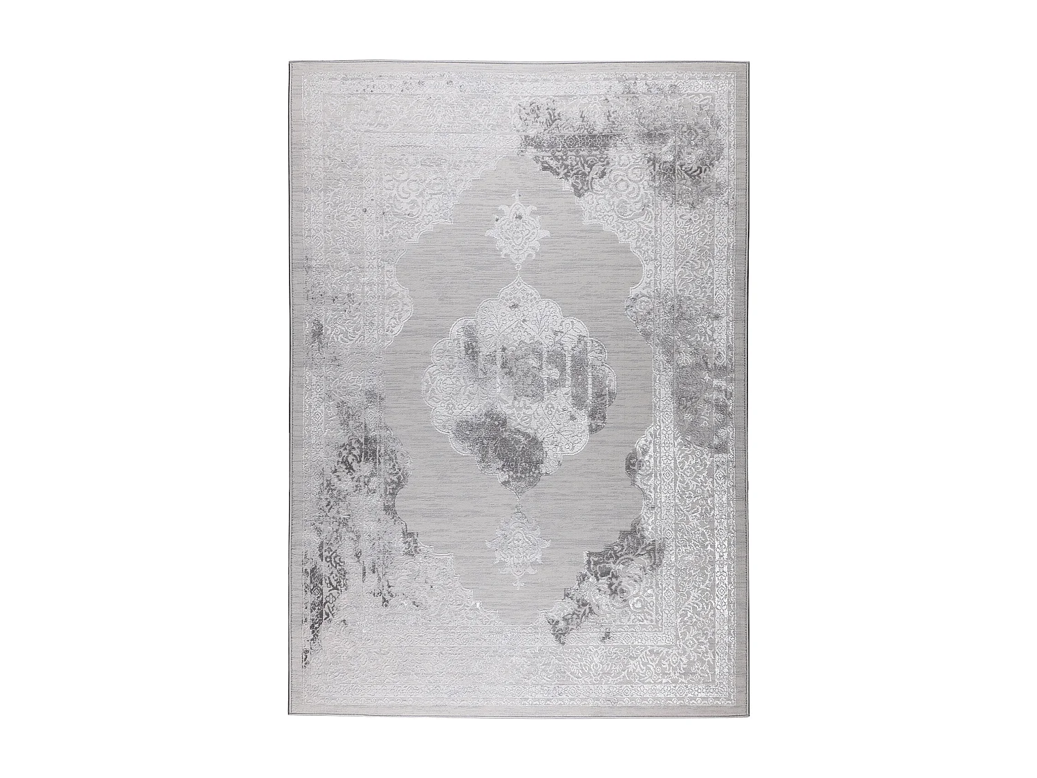 Vintage Oosters Tapijt - Wit/Grijs - 200x275cm - AZRA