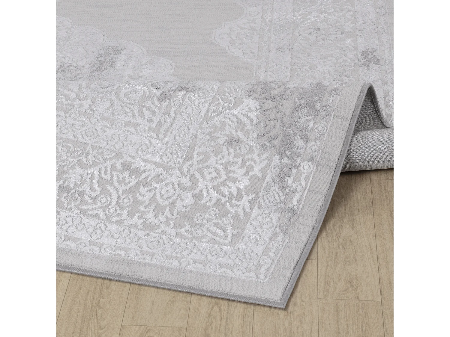 Vintage Oosters Tapijt - Wit/Grijs - 200x275cm - AZRA