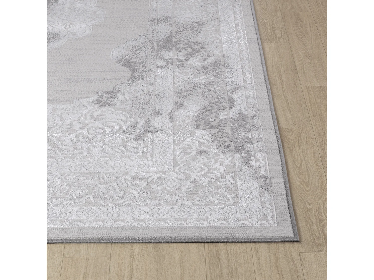 Vintage Oosters Tapijt - Wit/Grijs - 200x275cm - AZRA