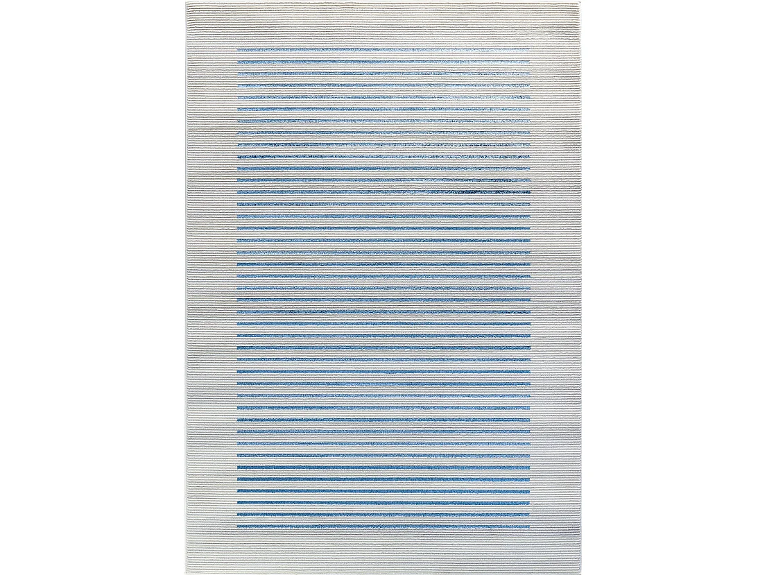 Scandinavisch Gestreept Tapijt - Blauw/Grijs - 120x170cm - KAYSA